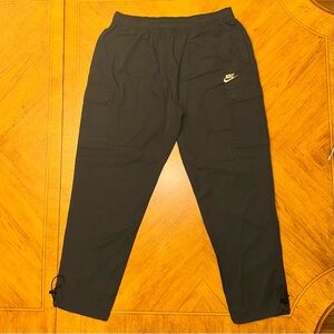 Nike Sportswear Woven Unlined Utility Cargo Pants Black Mens LARGE CU4325-010